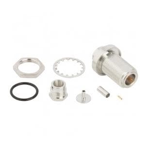 Amphenol 172132 N-Female Bulkhead Jack RG142/400 RF Connector NEW 