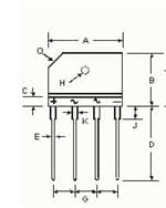 Diodes Incorporated KBJ610G Büyütülmüş Görüntü