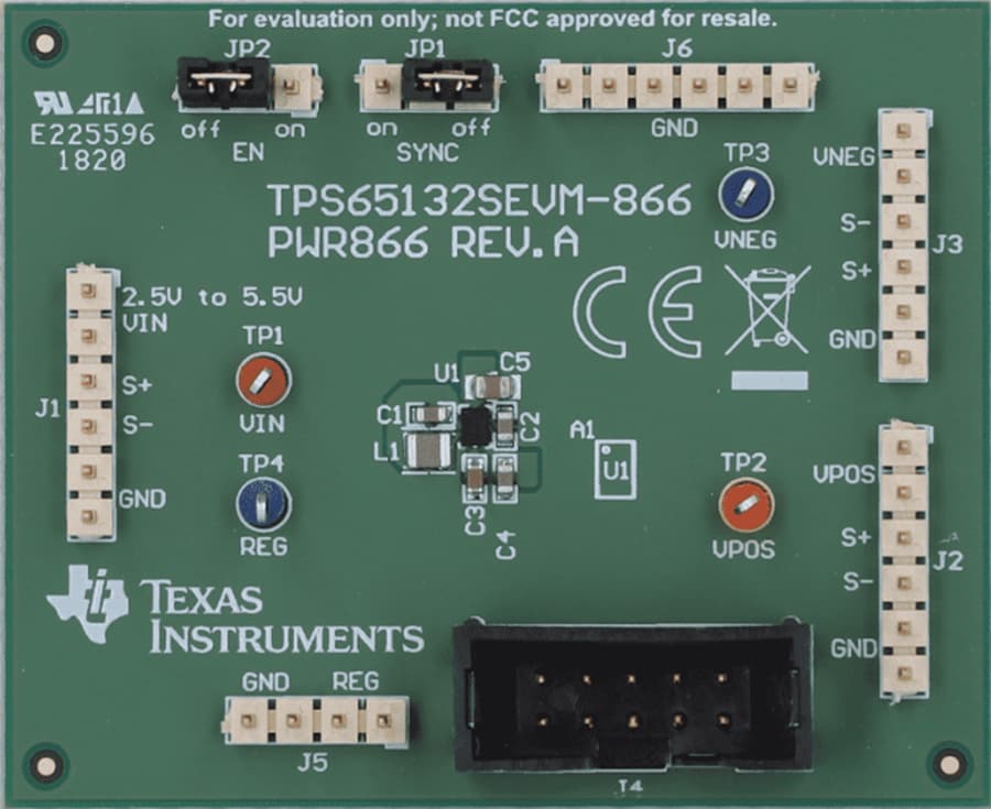 Mechanical Drawing - Texas Instruments TPS65132SEVM-866 Converter Evaluation Module
