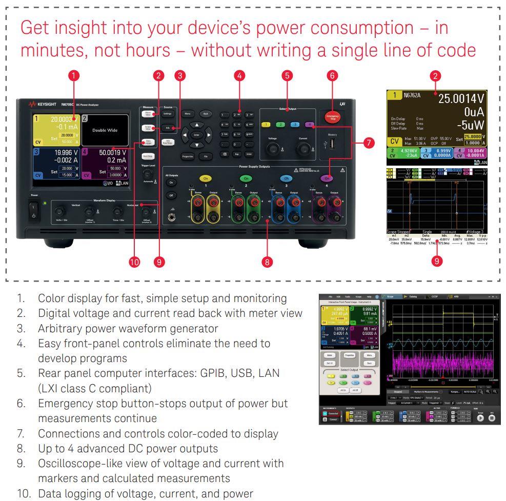 Keysight Technologies N6705C DC Power Analyzers
