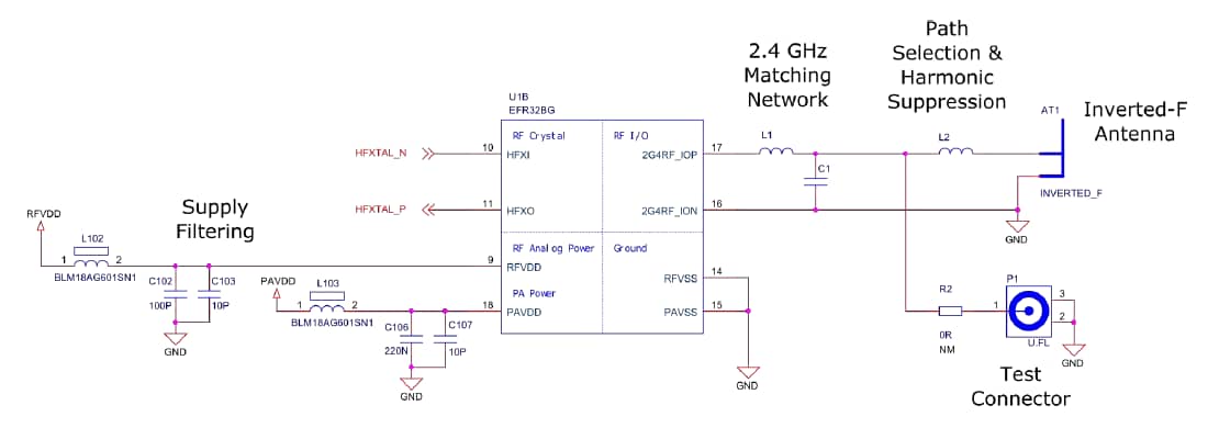 Schematic - Silicon Labs SLWRB4100A SoC Radio Board