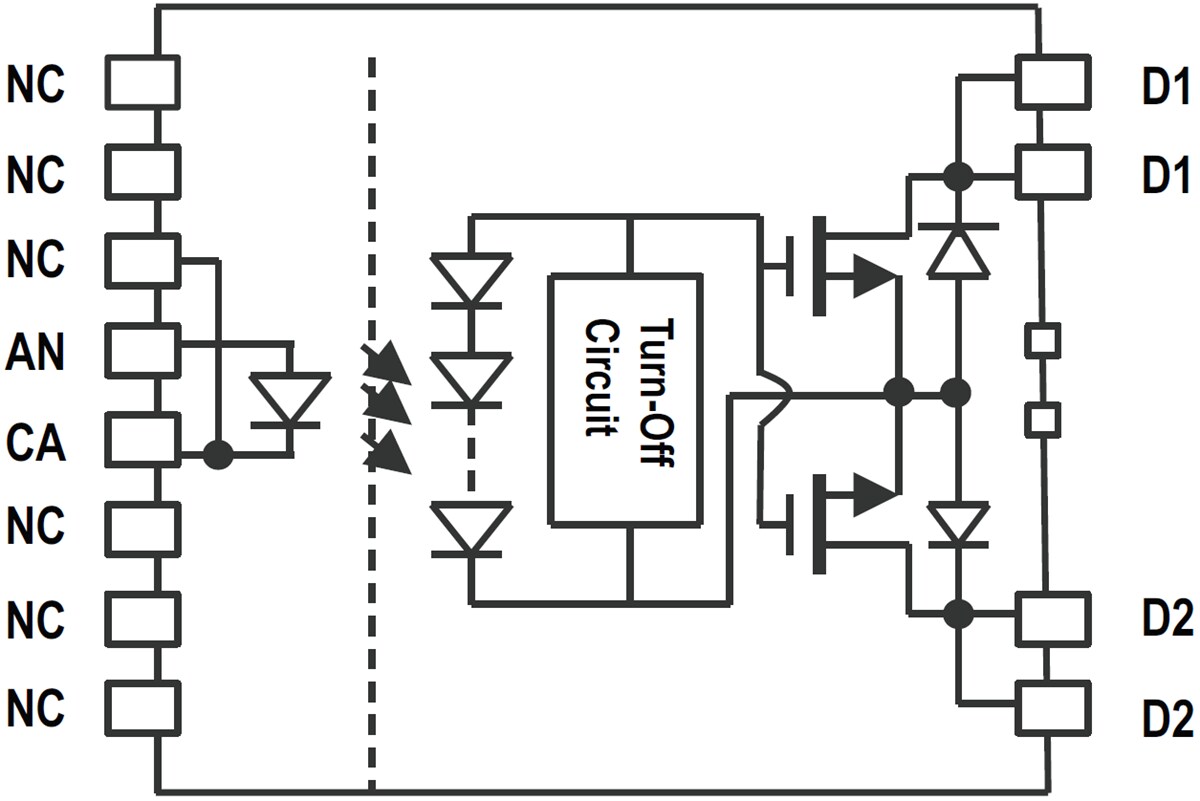 Block Diagram - Broadcom ASSR-601J 1 Form A Solid State Relays