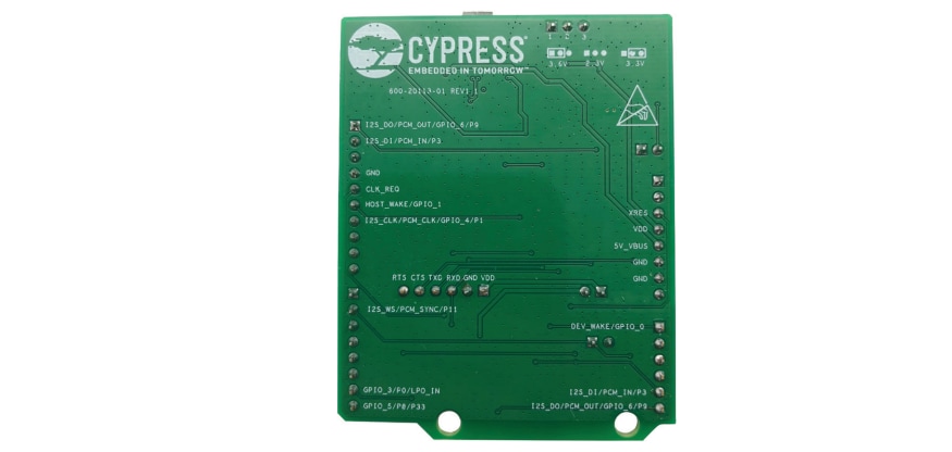 Location Circuit - Infineon Technologies CYBT-353027-EVAL EZ-BT™ WICED® Evaluation Board