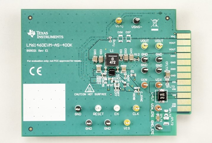 Mechanical Drawing - Texas Instruments LM61460EVM Evaluation Module