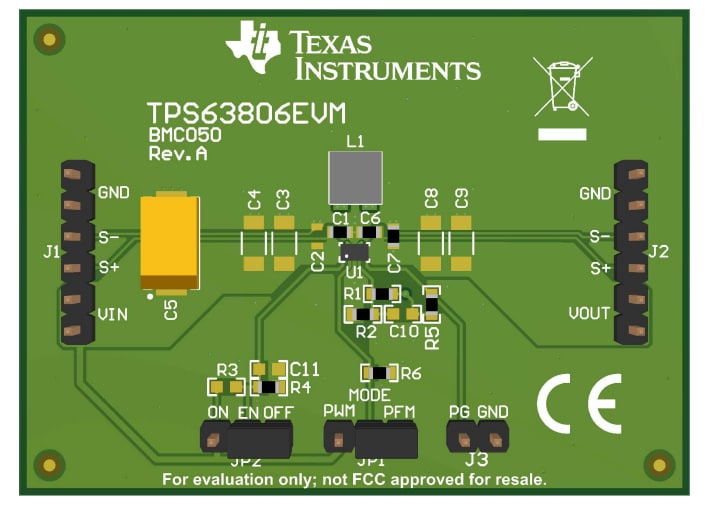 Location Circuit - Texas Instruments TPS63806EVM Evaluation Module