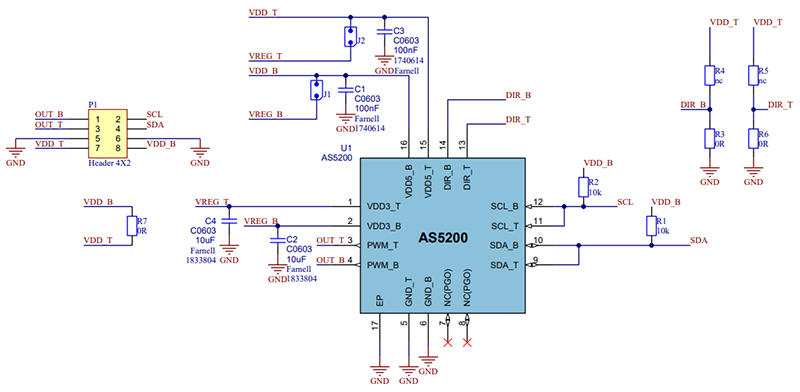 Schematic - ams OSRAM AS5200L-MF_EK_AB Adapter Board
