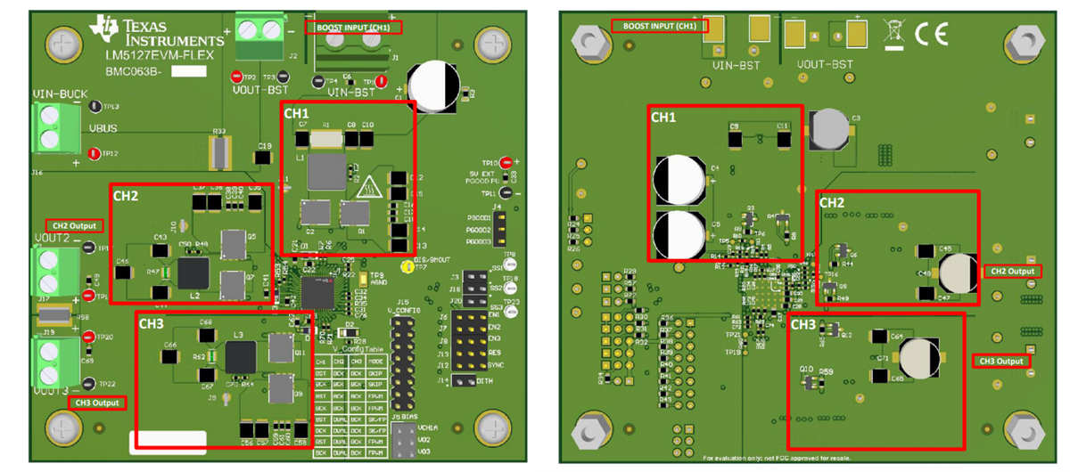 Texas Instruments LM5127EVM-FLEX Flexible Topology Evaluation Module