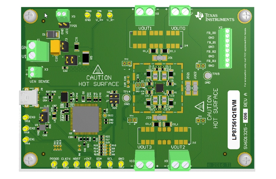 Texas Instruments LP8756xQ1EVM Evaluation Module (EVM)