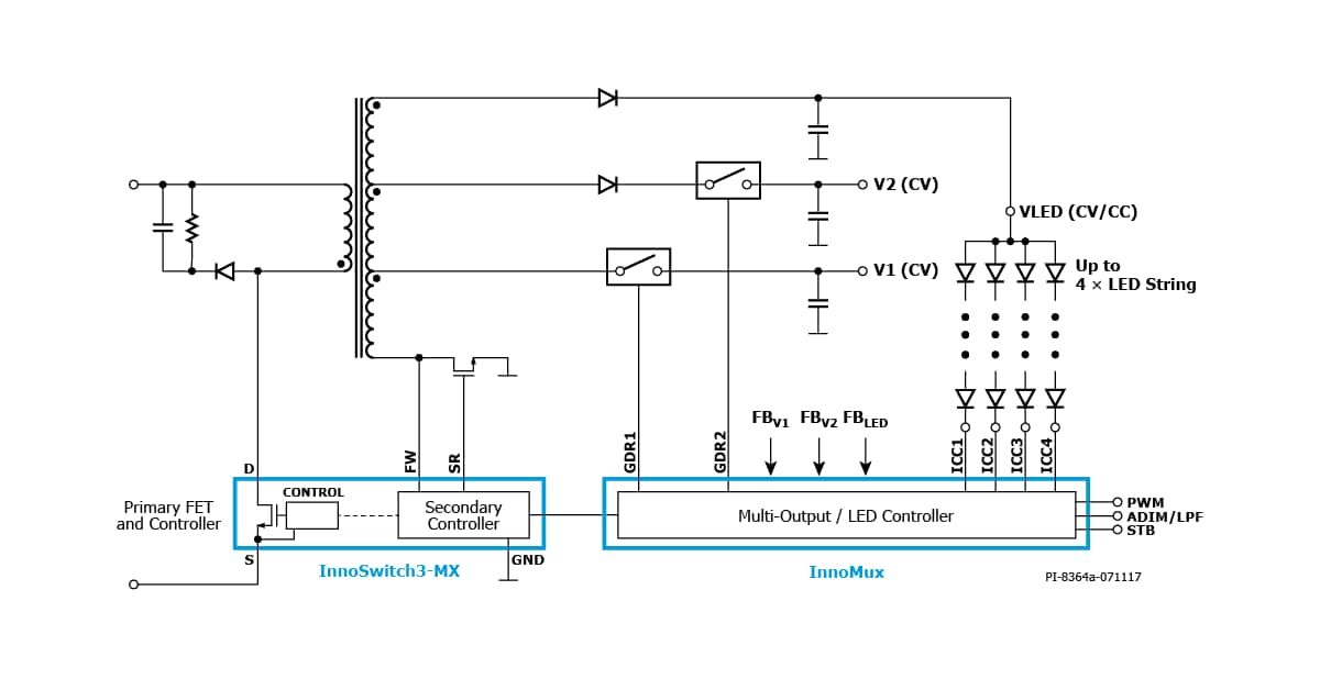 Schematic - Power Integrations InnoMux Controller ICs