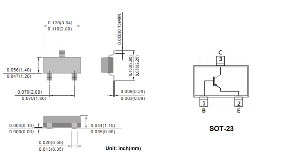 PANJIT PBHV8110DA/PBHV9110DA Low Vce(sat) Transistors