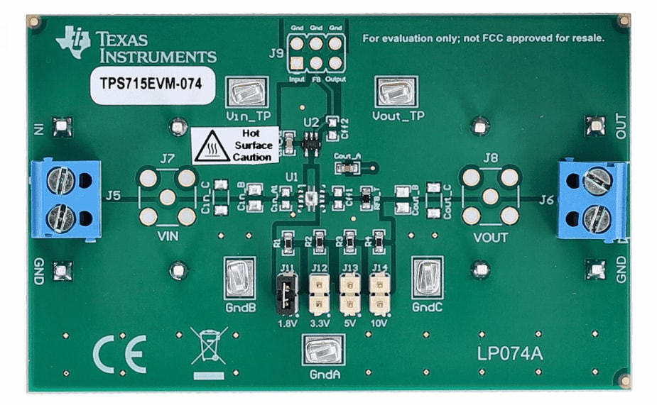 Texas Instruments TPS715EVM-074 Evaluation Module