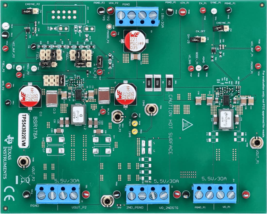 Mechanical Drawing - Texas Instruments TPS543B22EVM Converter Evaluation Module (EVM)