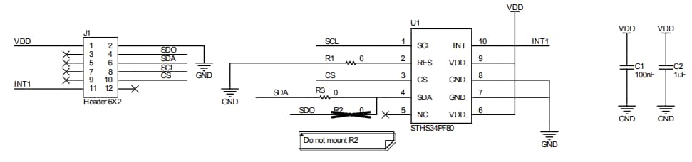 Schematic - STMicroelectronics STEVAL-MKI231KA Evaluation Kit