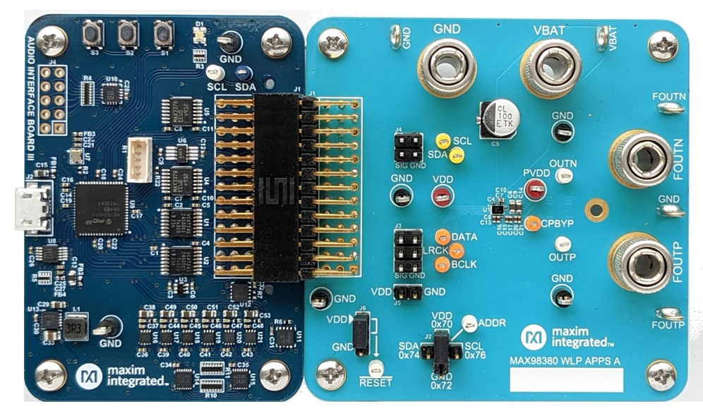 Location Circuit - Analog Devices / Maxim Integrated MAX98380EVSYS Evaluation System