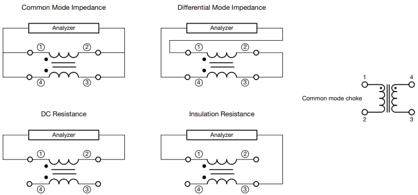 Schematic - Vishay / Dale ICM1812 Surface-Mount Common Mode Chokes