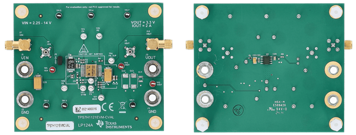 Texas Instruments TPS7H1121EVM-CVAL Evaluation Module