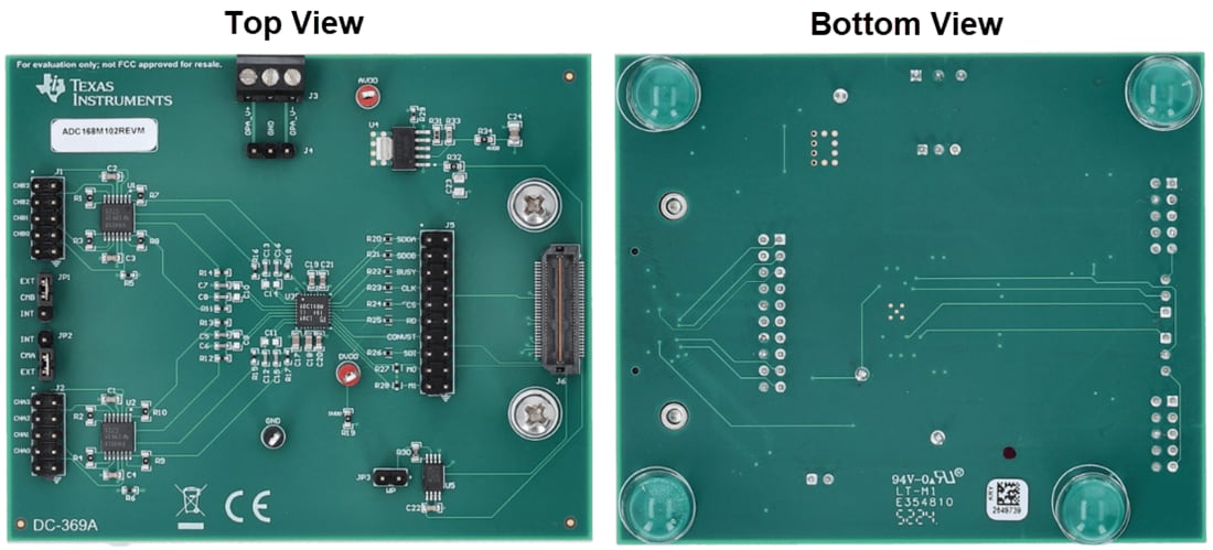 Mechanical Drawing - Texas Instruments ADC168M102REVM-PDK Performance Demonstration Kit