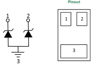 Block Diagram - Littelfuse SC3402-02ETG ESD Protection Diode