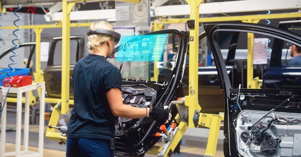 Augmented reality is transforming industrial workplaces by superimposing digital information onto physical objects.