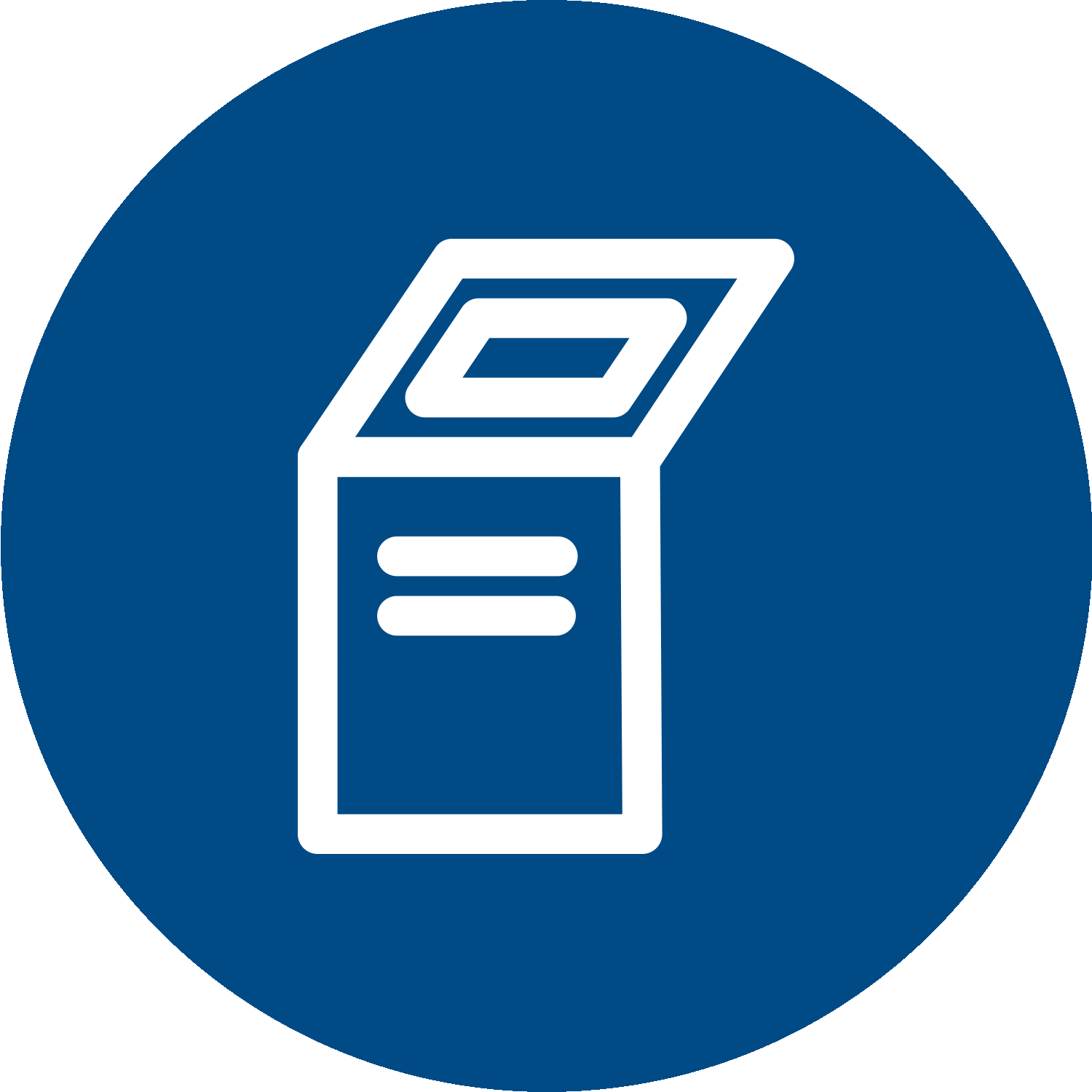 animation of a touch screen kiosk with content changing on screen