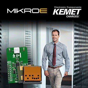 Now at Mouser: Mikroe's PIR Click Sensor with Onboard KEMET Pyroelectric Proximity Infrared Sensor